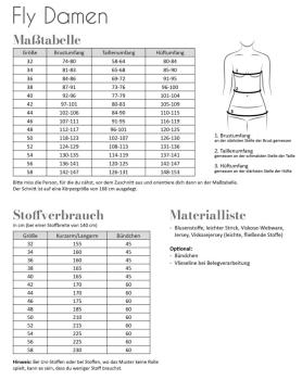 Fadenkäfer Papierschnittmuster Shirt Fly Damen